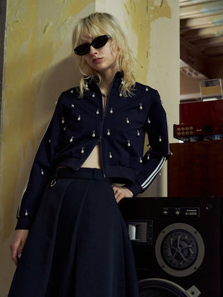 BONDING TUCK FLARE SKIRT