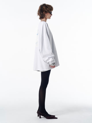 OVER PRINT LONG TSHIRT