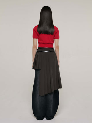 SCREW PLEATS SKIRT