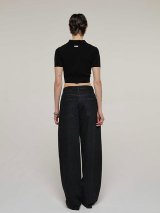 OVAL DENIM PANTS