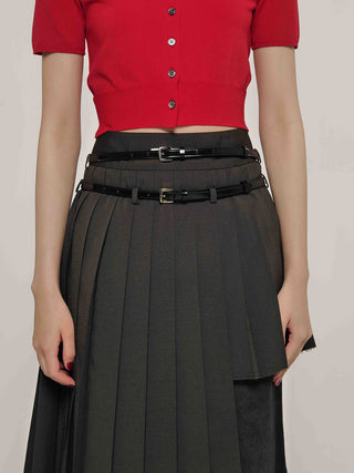 SCREW PLEATS SKIRT