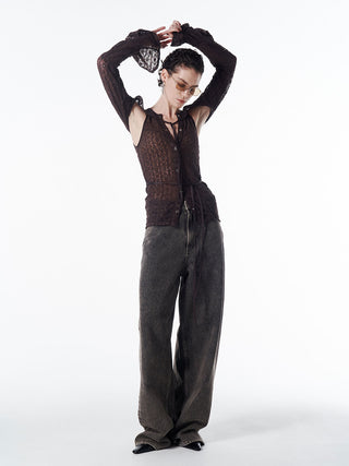 LACE COMPACT LAYERED TOPS