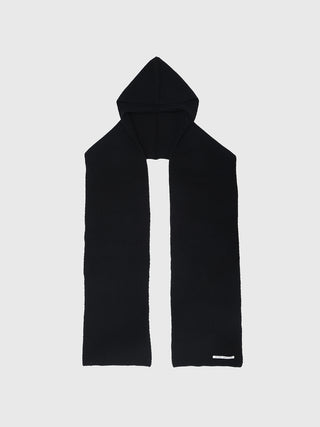 WOOL CASHMERE HOODIE MUFFLER