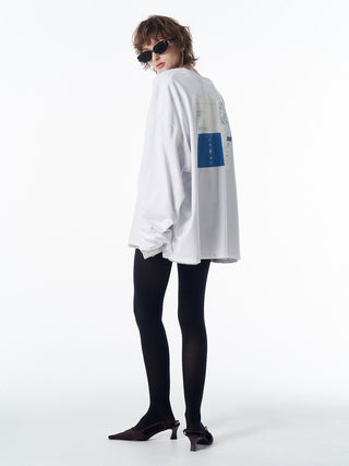 OVER PRINT LONG TSHIRT