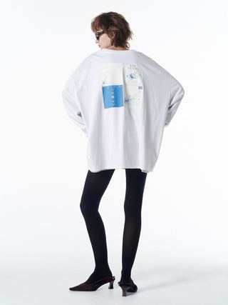 OVER PRINT LONG TSHIRT