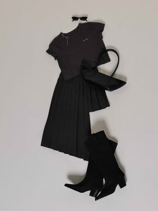 SCREW PLEATS SKIRT