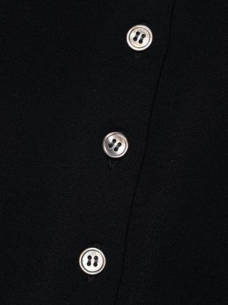 CROP POLO KNIT CARDIGAN