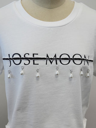 MINIMUM LOGO TSHIRT with PEARL