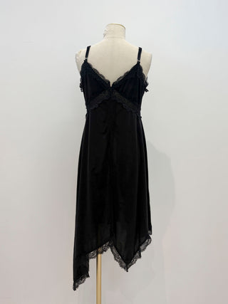 INEGAL LACE VELOR CAMIDRESS