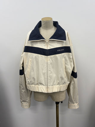 CROPPED BI COLOR TRACK JACKET