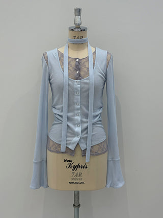 LAYERED LACE CHOKER TOPS
