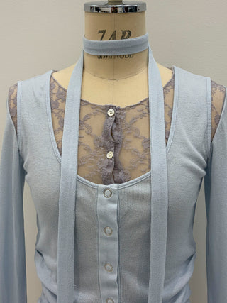 LAYERED LACE CHOKER TOPS