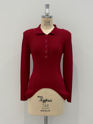 POWER SHOULDER POLOKNIT