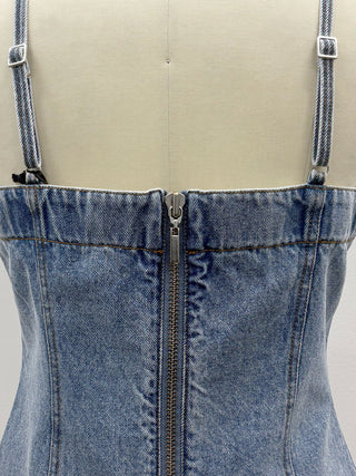 DENIM BUSTIER