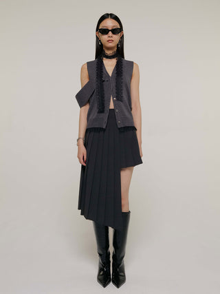 SCREW PLEATS SKIRT