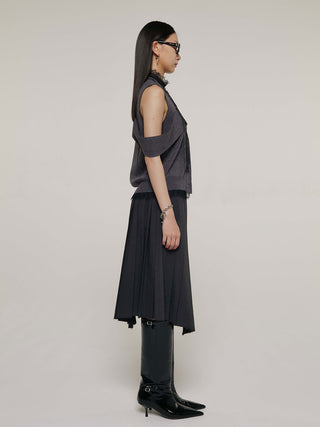 SCREW PLEATS SKIRT