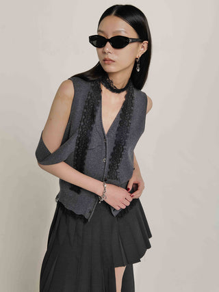 SCREW PLEATS SKIRT