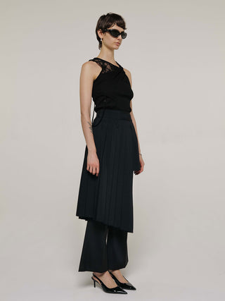 SCREW PLEATS SKIRT