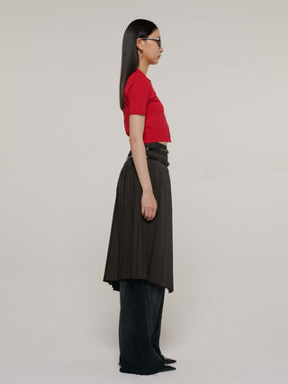 SCREW PLEATS SKIRT