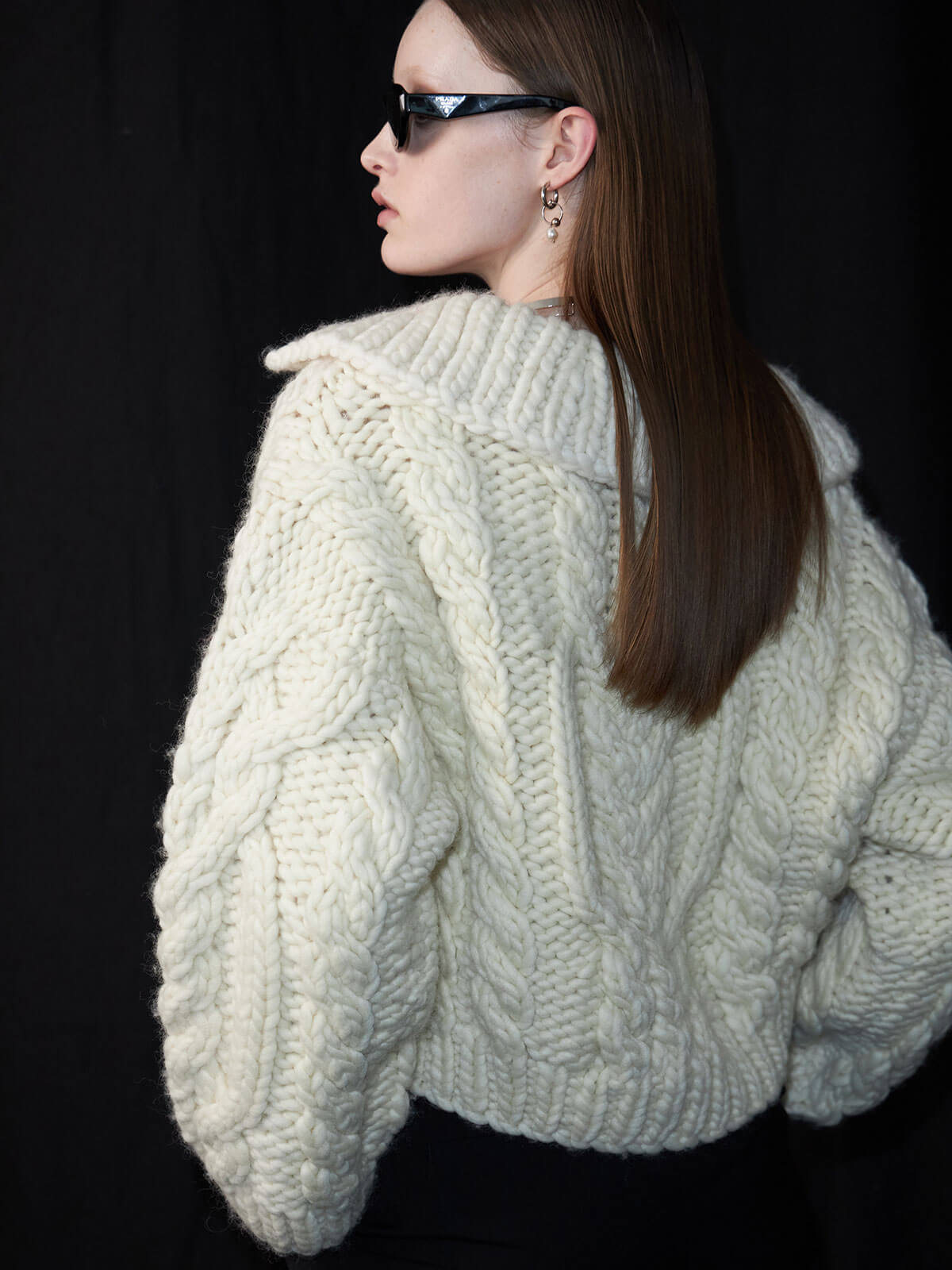 HANDMADE WOOL KNIT(F WHITE): TOPSjosemoon