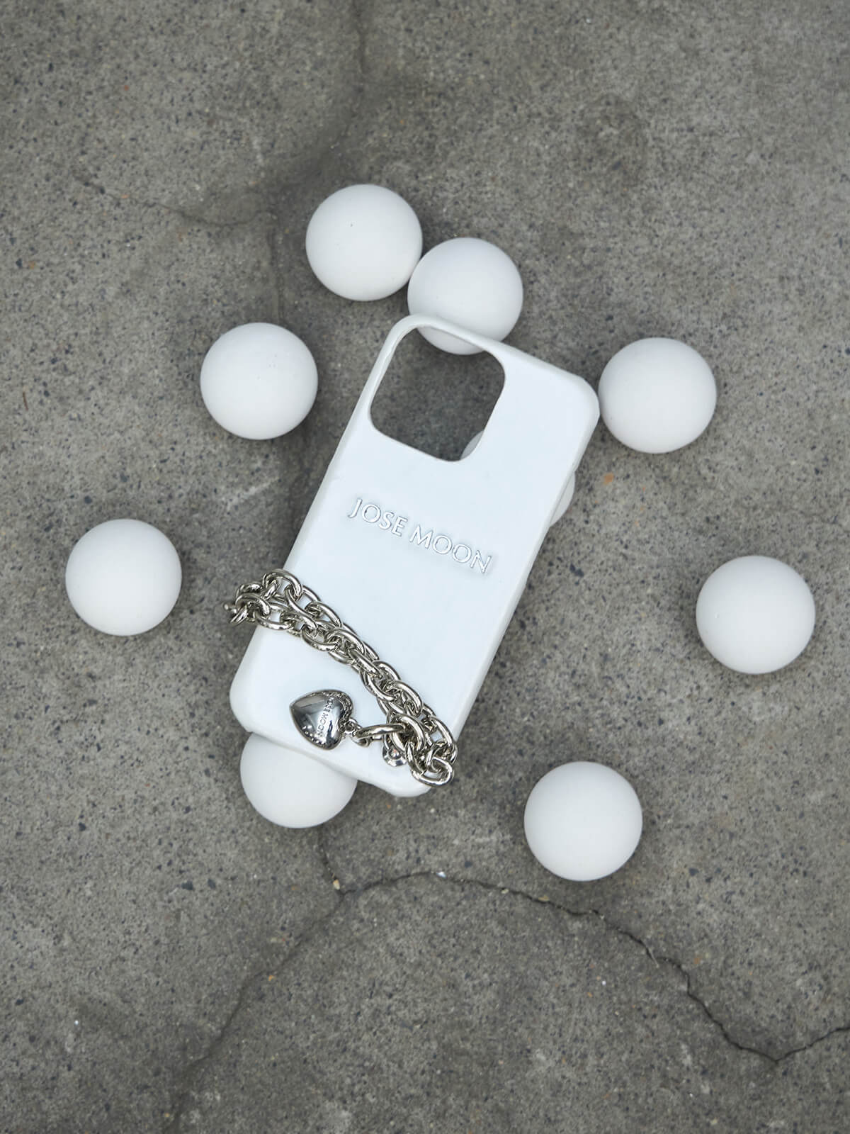 14PRO) iPhone CASE HAND STRAP(F WHITE): GOODSjosemoon