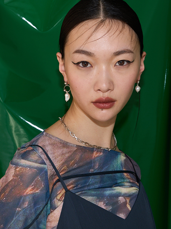 フランス発 ☆Justine Clenquet☆ Richie アシメトリ ピアス JUSTINE CLENQUET】RICHIE EARRINGS(F PALLADIUM): SELECTjosemoon