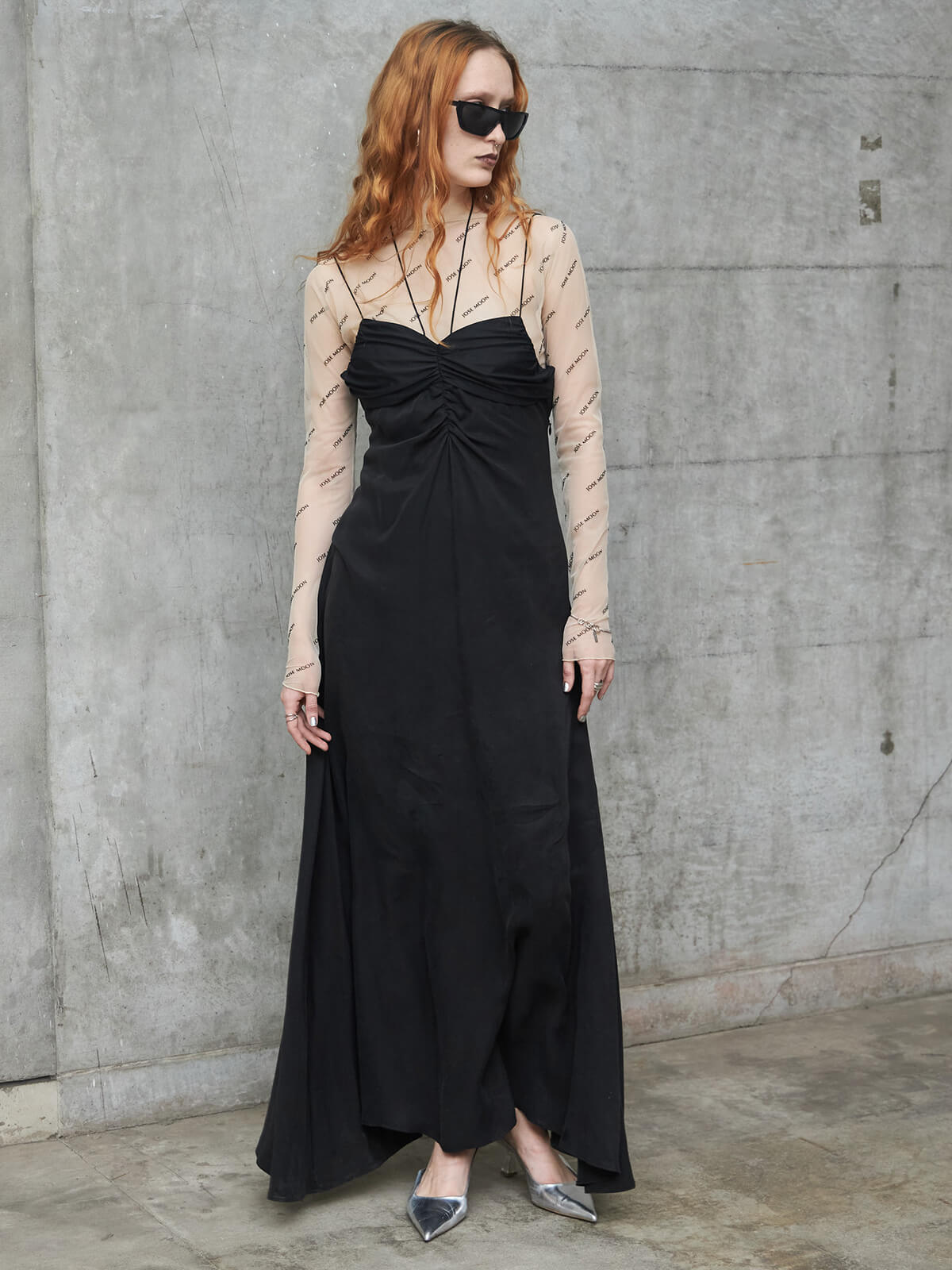 CUPLA BACK OPEN DRESS(36 GREY): DRESSjosemoon CUPLA BACK OPEN DRESS(36 GREY): DRESSjosemoon