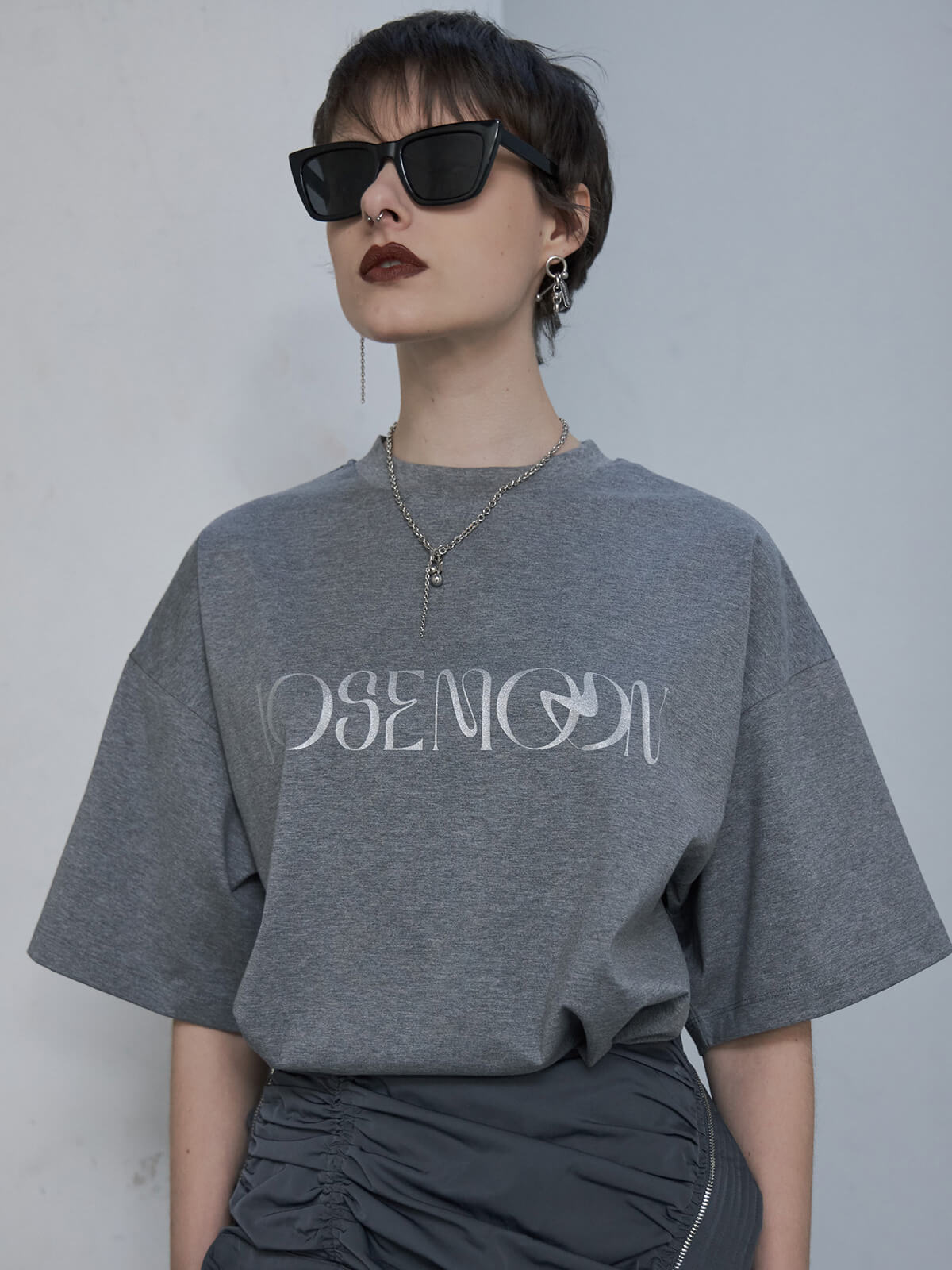 JOSE MOON NUANCE LOGO T-SHIRT(F WHITE): TOPSjosemoon