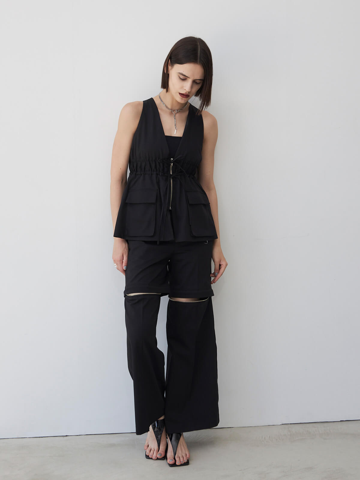 POCKET JUMP SUITS(36 WHITE): DRESSjosemoon