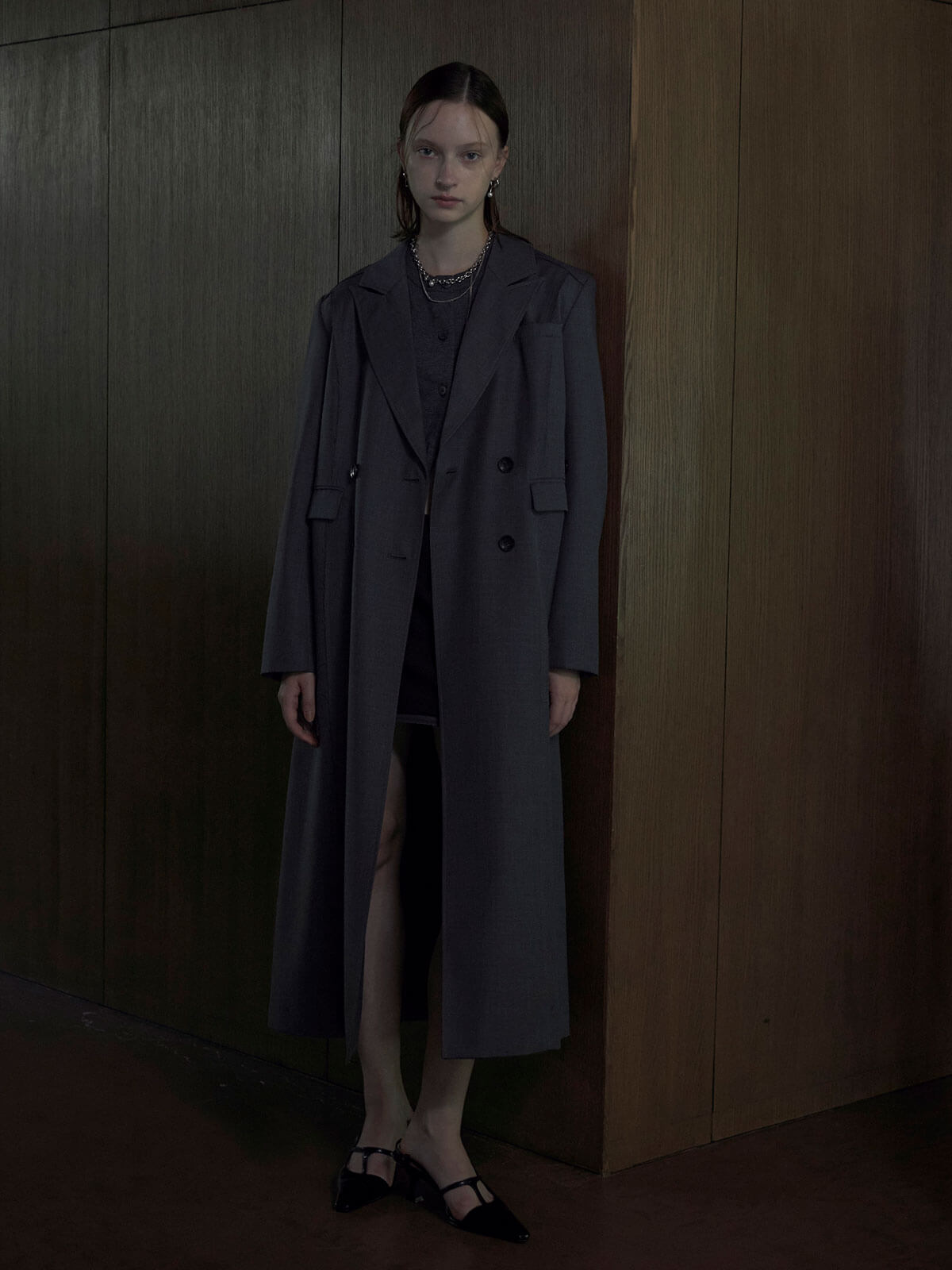 【国産】 DOUBLEBREAST OUTERjosemoon BEIGE): COAT(F SUITING ジャケット・アウター