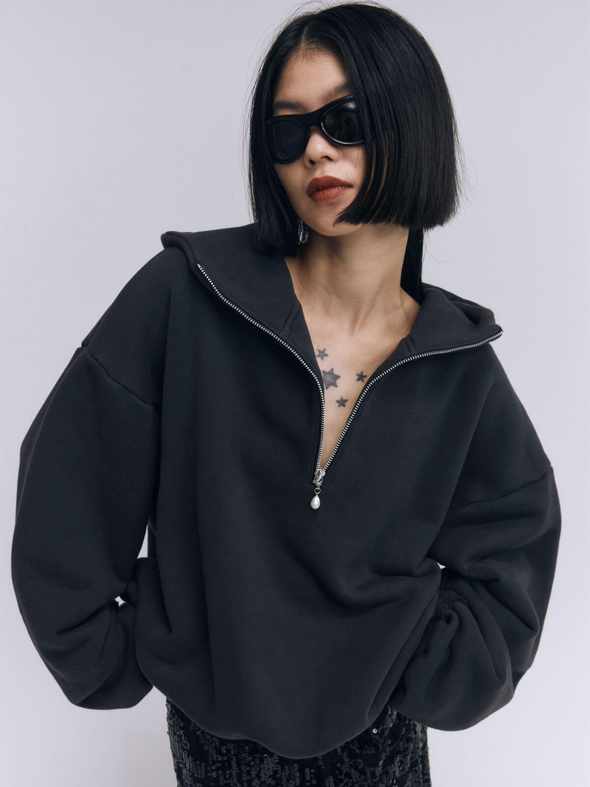 FCMM パーカー 「日本限定」CROSS ZIP UP HOODIE/クロスジップ