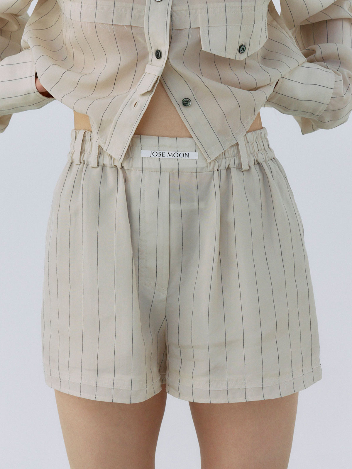 SLASH OVERSHORT PANTS　ジョゼムーン SLASH OVERSHORT PANTS(F GREY): BOTTOMSjosemoon