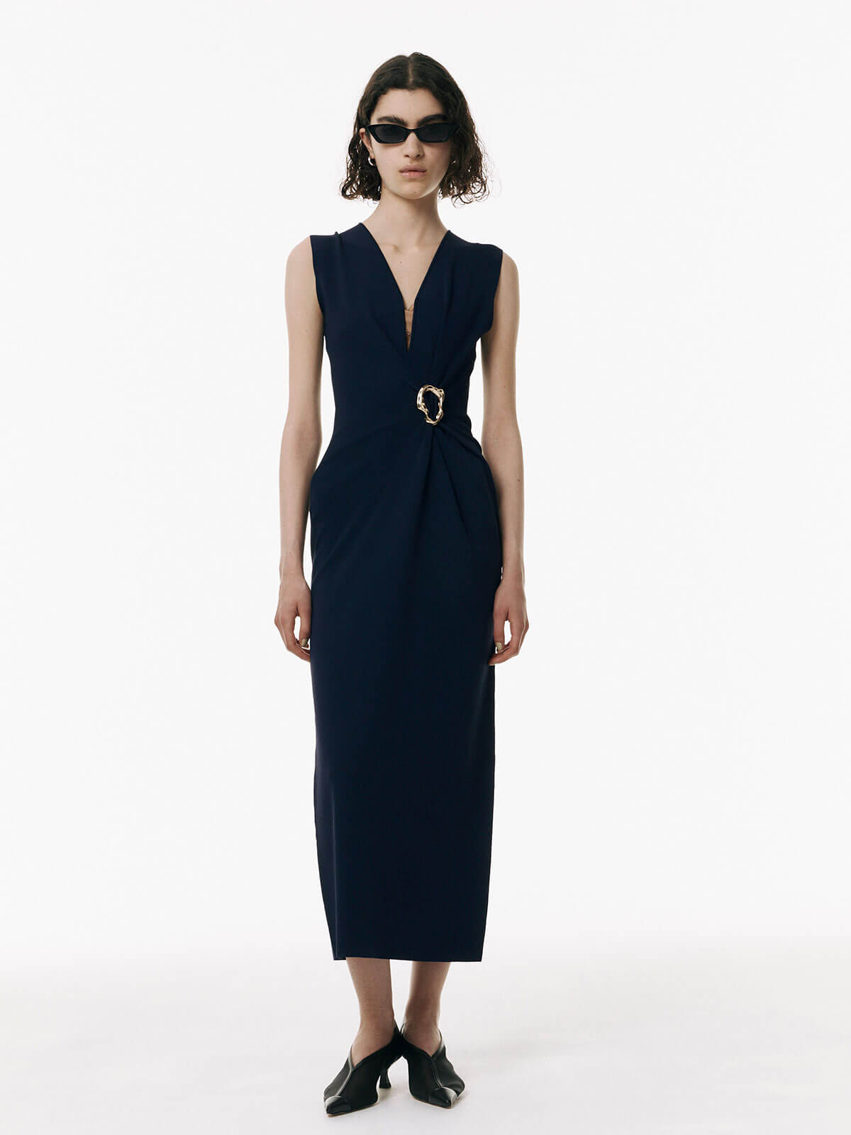 MOTIF KNIT DRESS(F NAVY): DRESSjosemoon