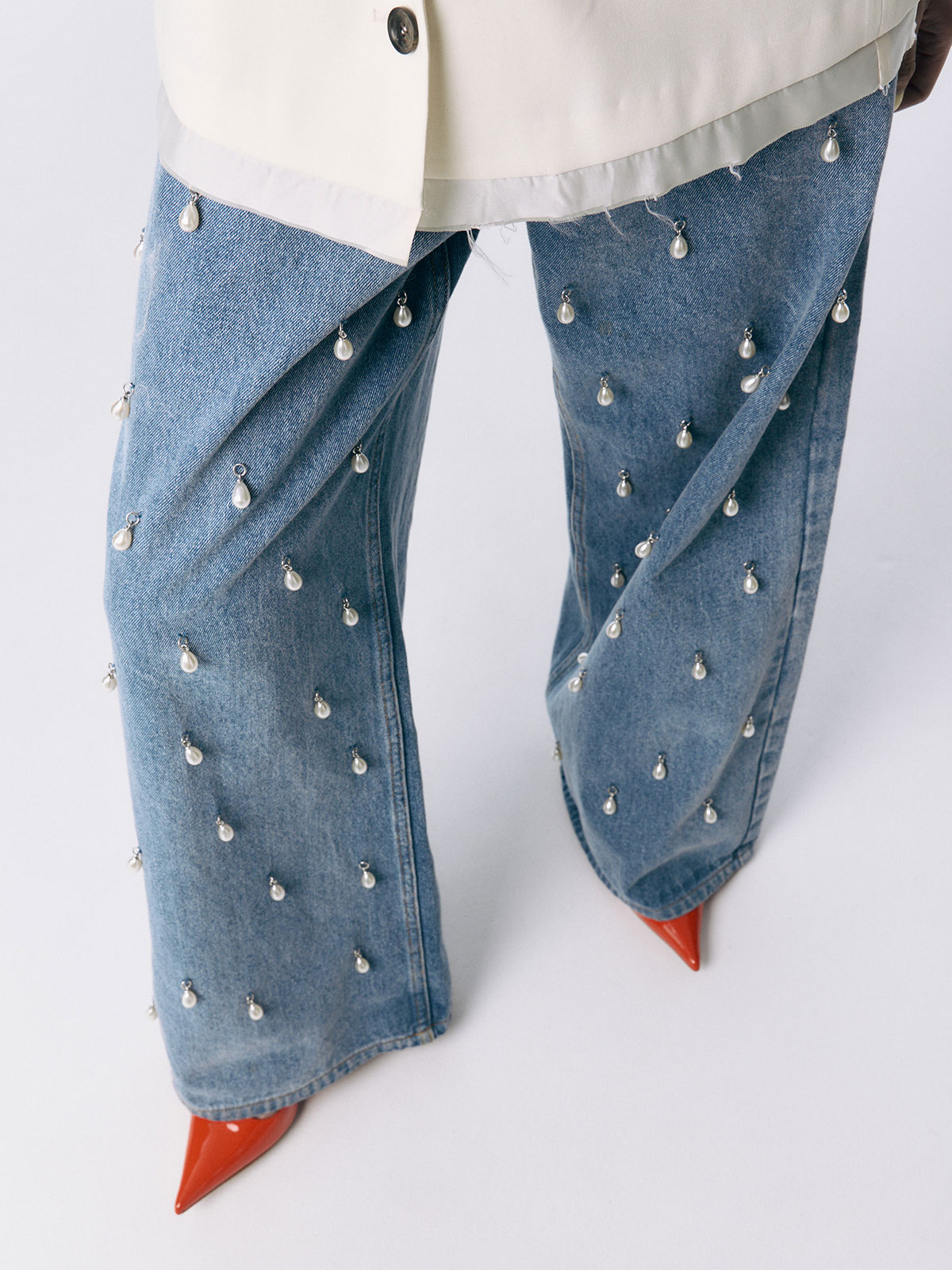 LES SIX(レ・シス) 24AWEXPLODED gout denimダメージ加工ワイド