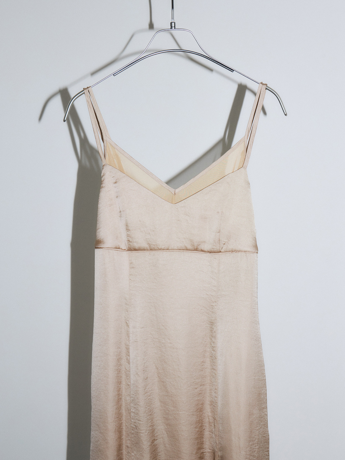 JOSEMOON SHEER COMBI SATIN DRESSサイズ36