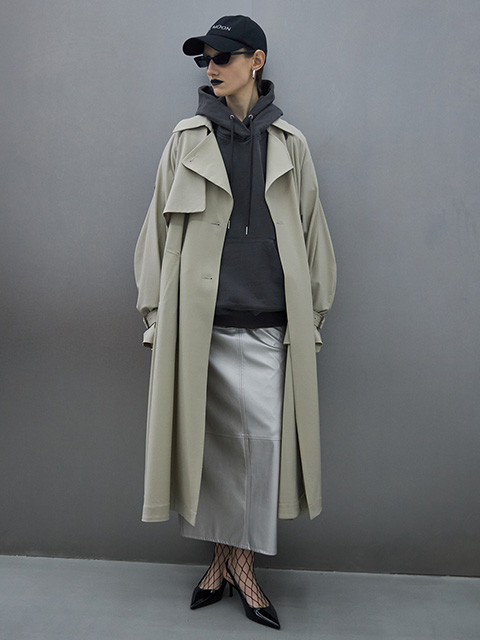 着丈ロングCOMFORTABLE TRENCH COAT