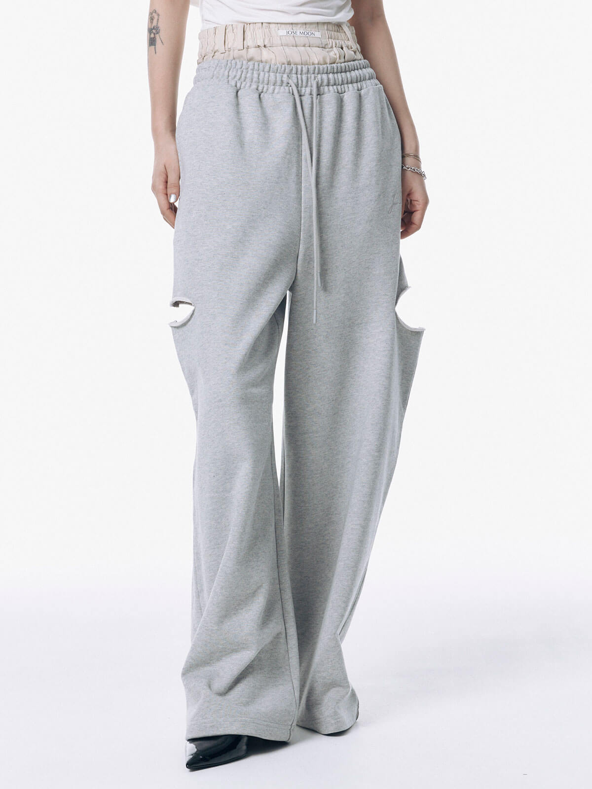 SIDE SLIT SWEAT PANTS