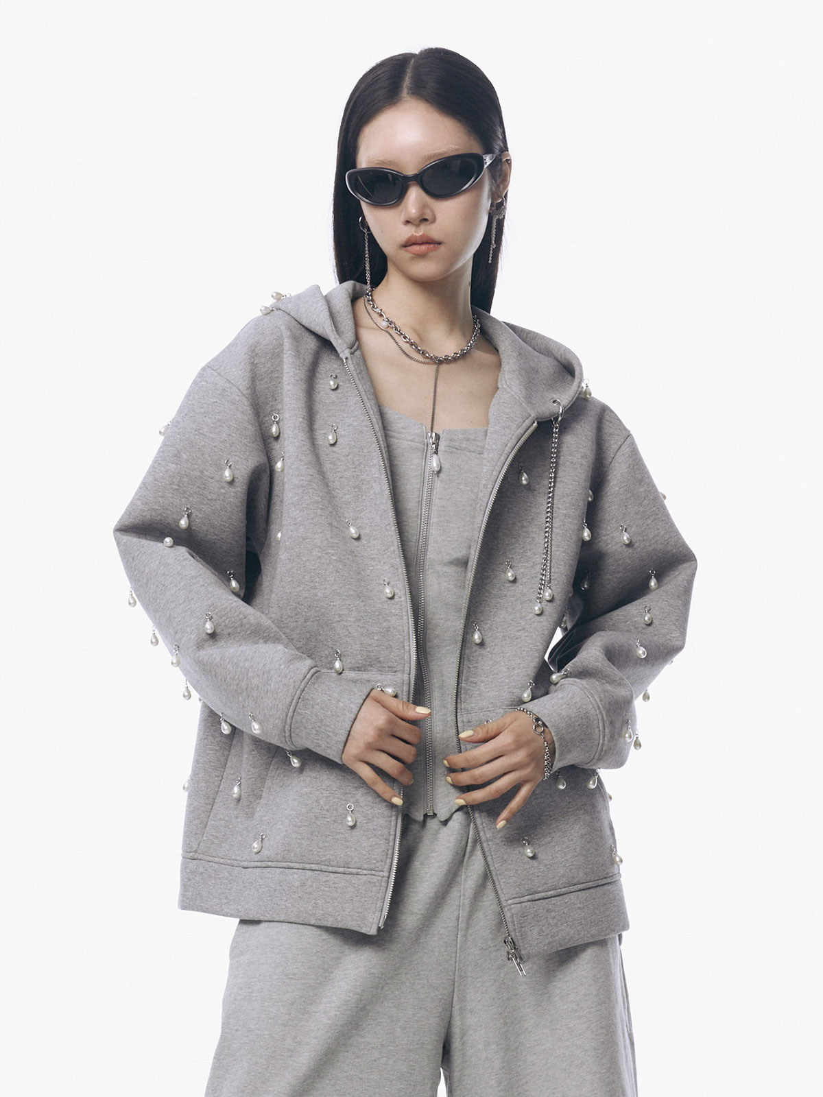 BONDING HOODIE with PEARL