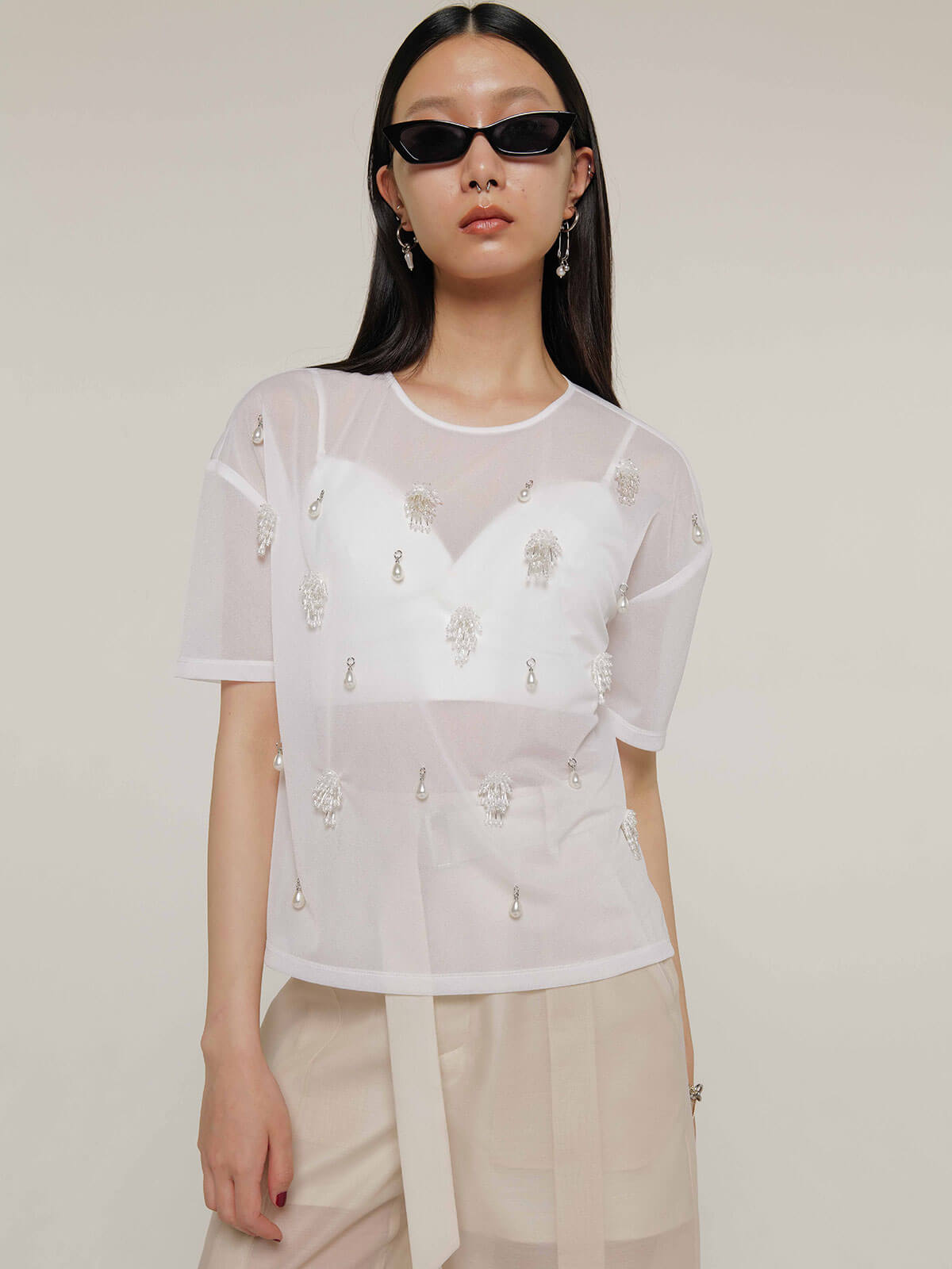 SHEER BIJOU TSHIRT
