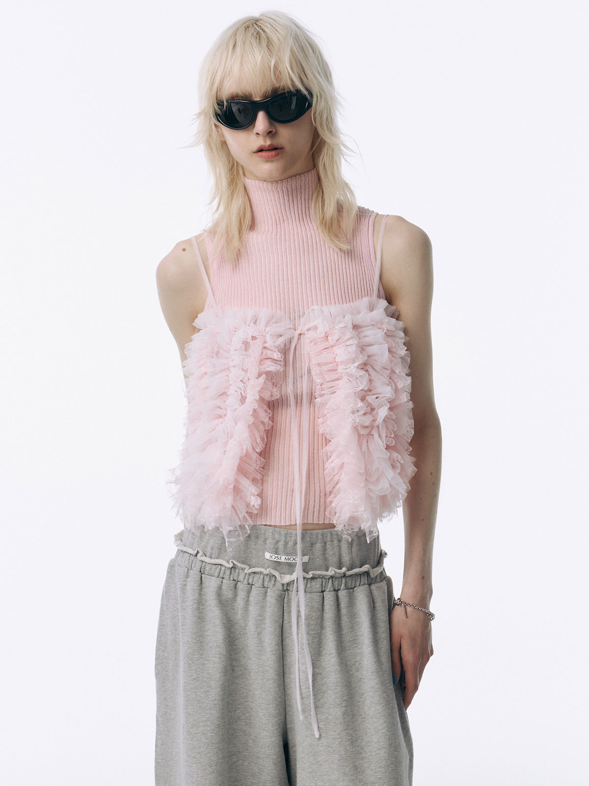 LACE TULE CAMI